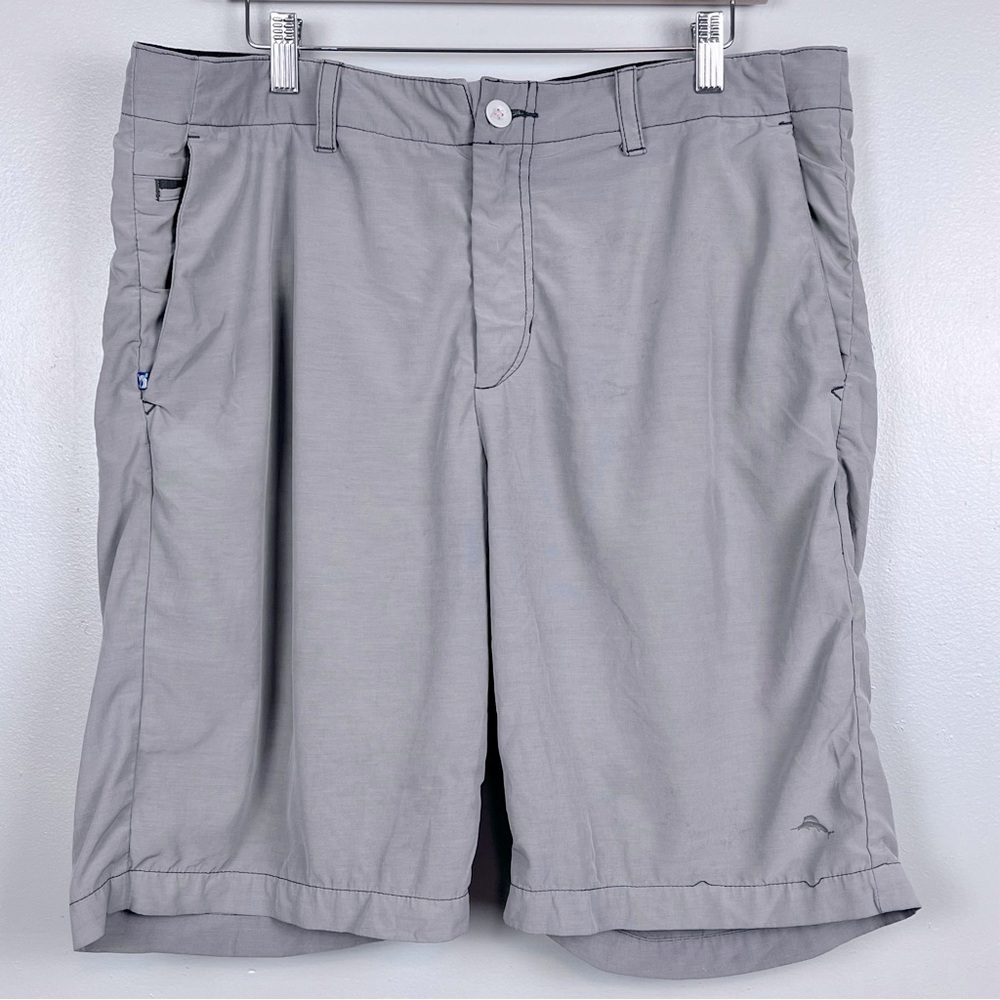 Tommy Bahama Men's Lightweight Gray 10" Shorts Size 36; Outdoor, Beach, Travel